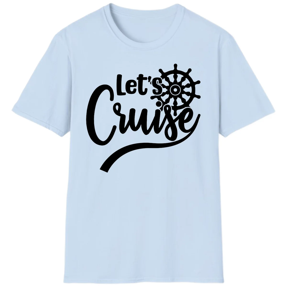 Let's So Swig Funny Cruise Pun T-Shirt in Light Blue