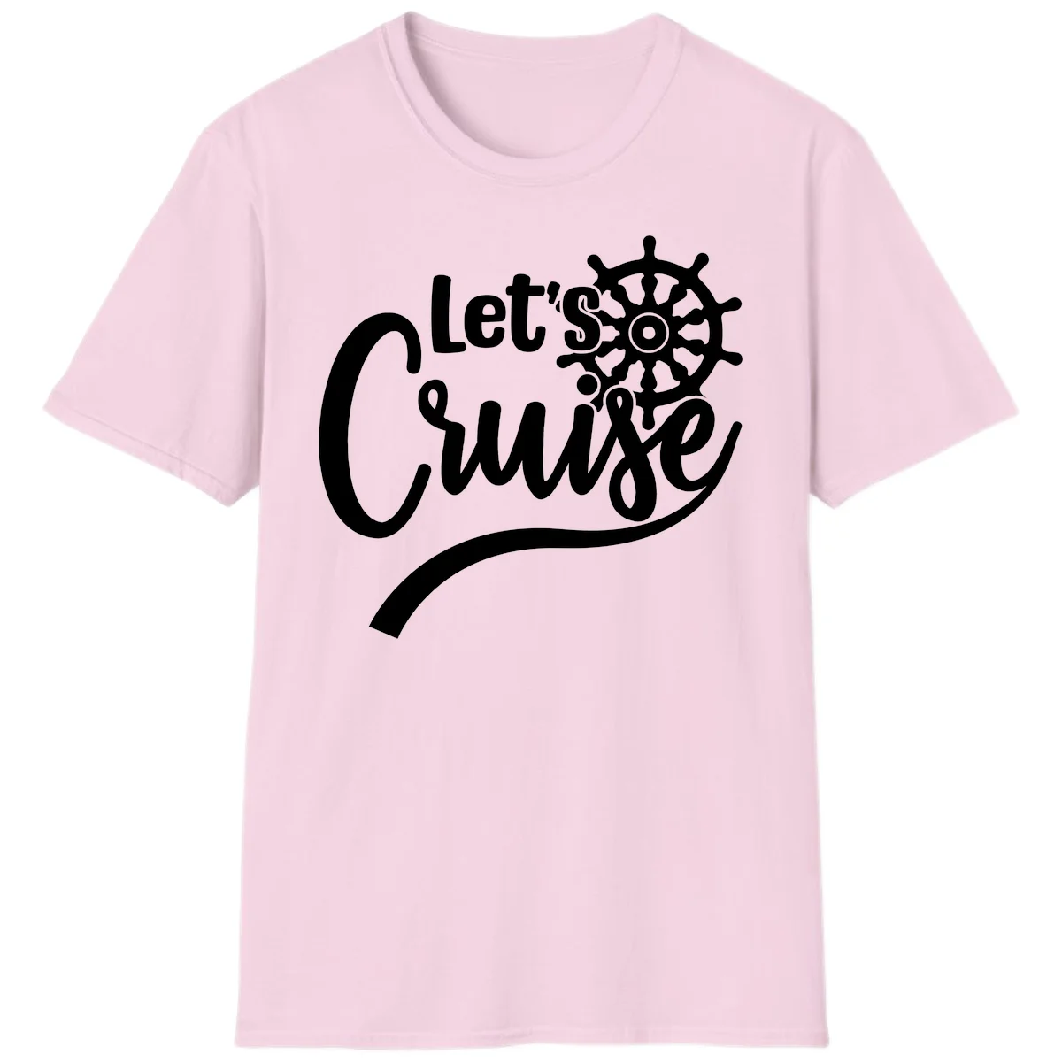 Let's So Swig Funny Cruise Pun T-Shirt in Light Pink