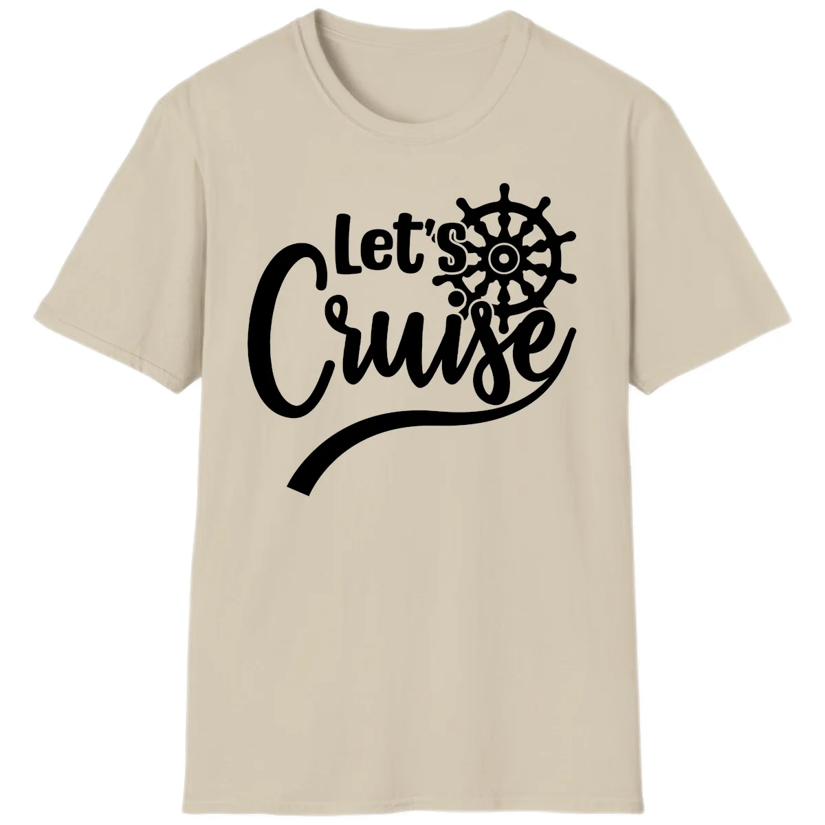 Let's So Swig Funny Cruise Pun T-Shirt in Sand