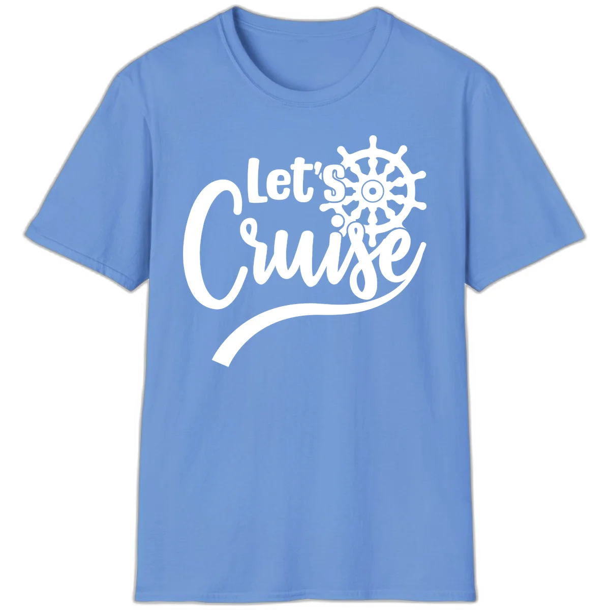 Let's So Swig Funny Cruise Pun T-Shirt in Carolina Blue
