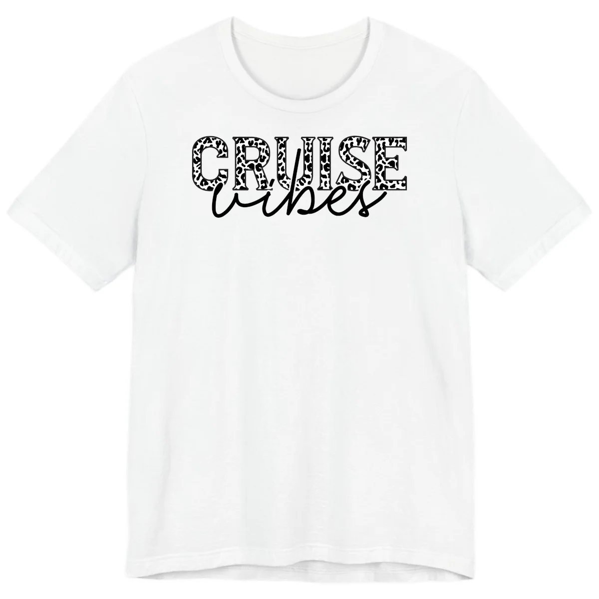 Cruise Vibes Leopard Print Premium T-Shirt in White