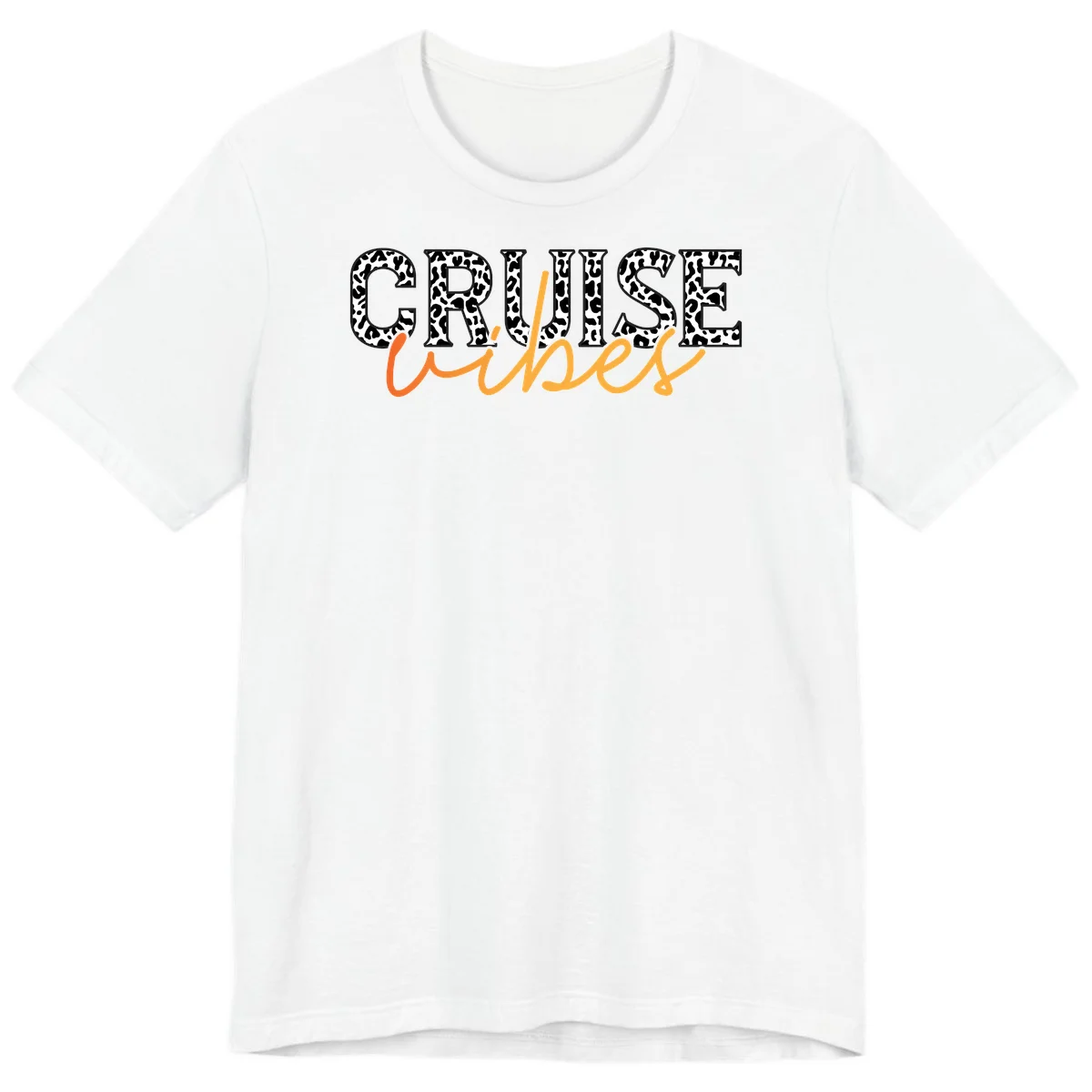 Cruise Vibes Leopard Print Premium T-Shirt in White