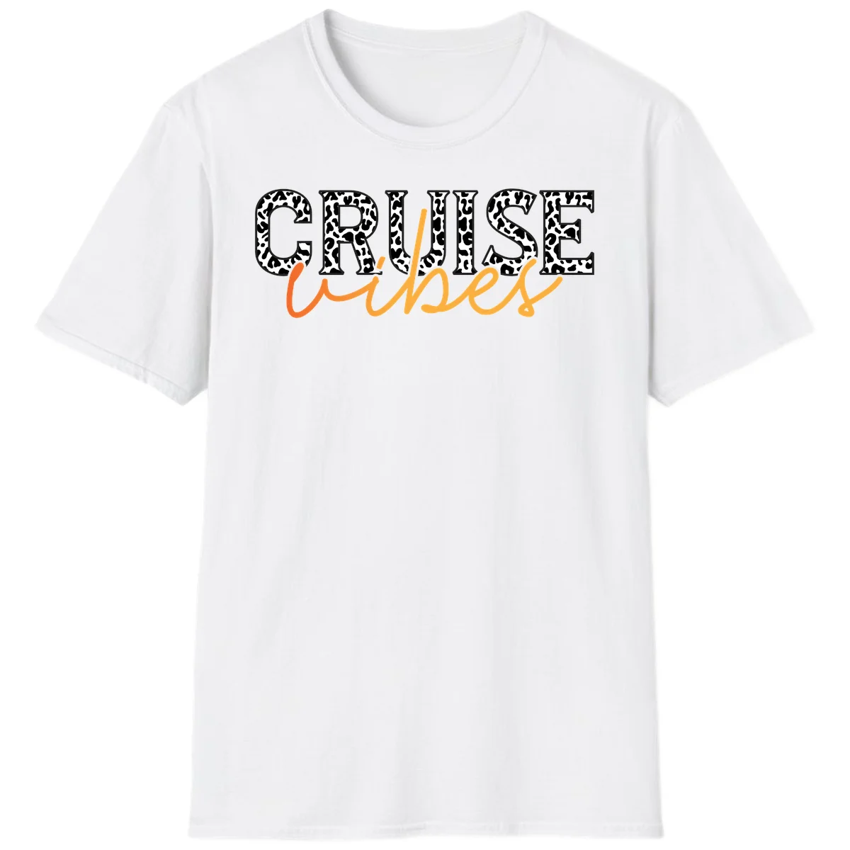 Cruise Vibes Leopard Print T-Shirt in White