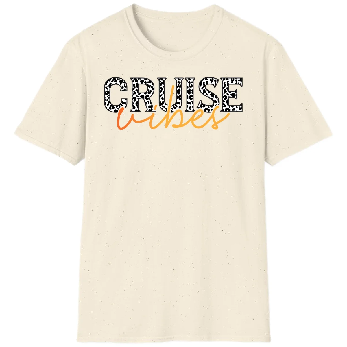 Cruise Vibes Leopard Print T-Shirt in Natural