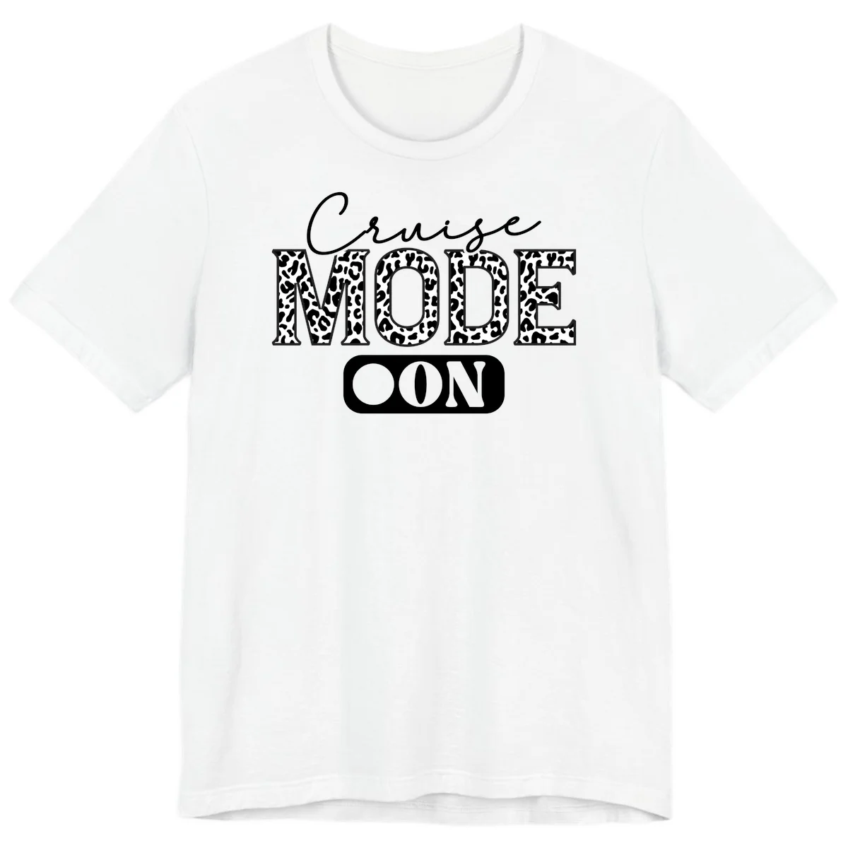 Cruise Mood Leopard Print Premium T-Shirt in White