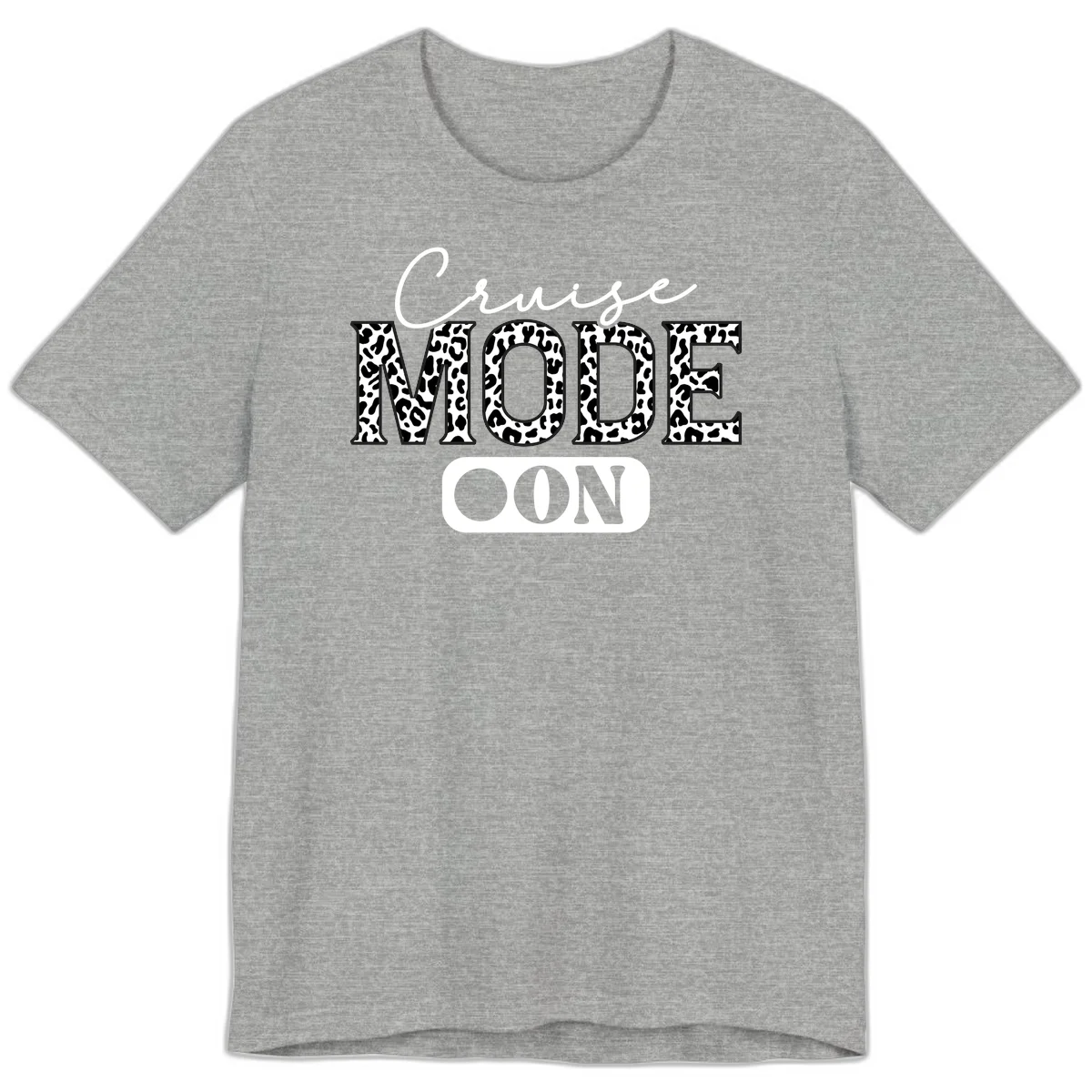 Cruise Mood Leopard Print Premium T-Shirt in Athletic Heather