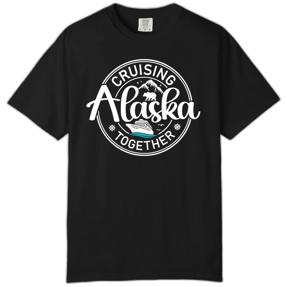 Cruising Alaska Together Comfort Color in Black
