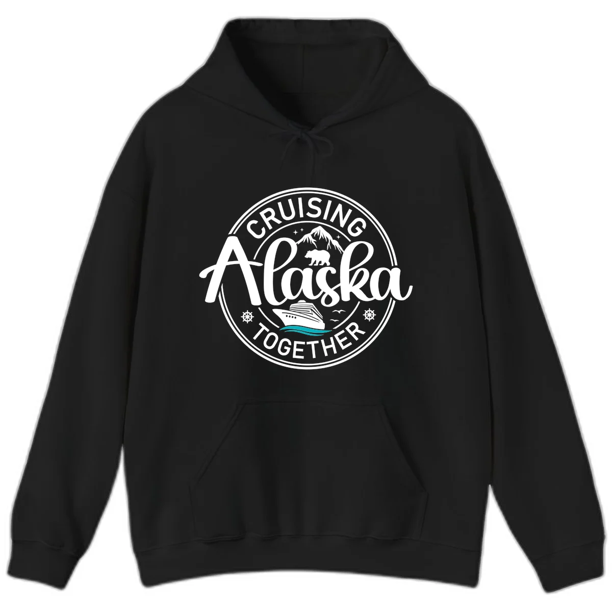 Cruising Alaska Together Hoodie in Black