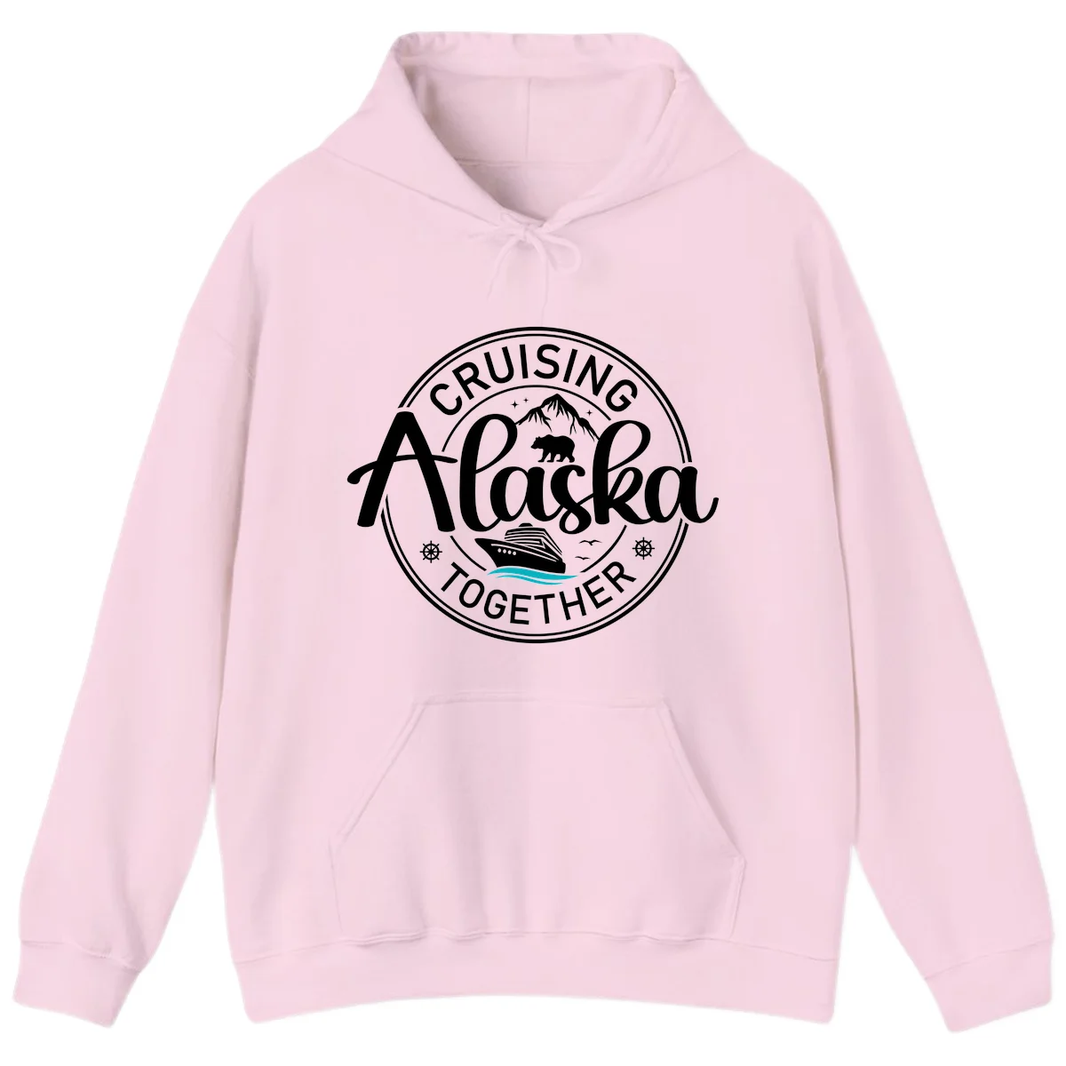 Cruising Alaska Together Hoodie in Light Pink