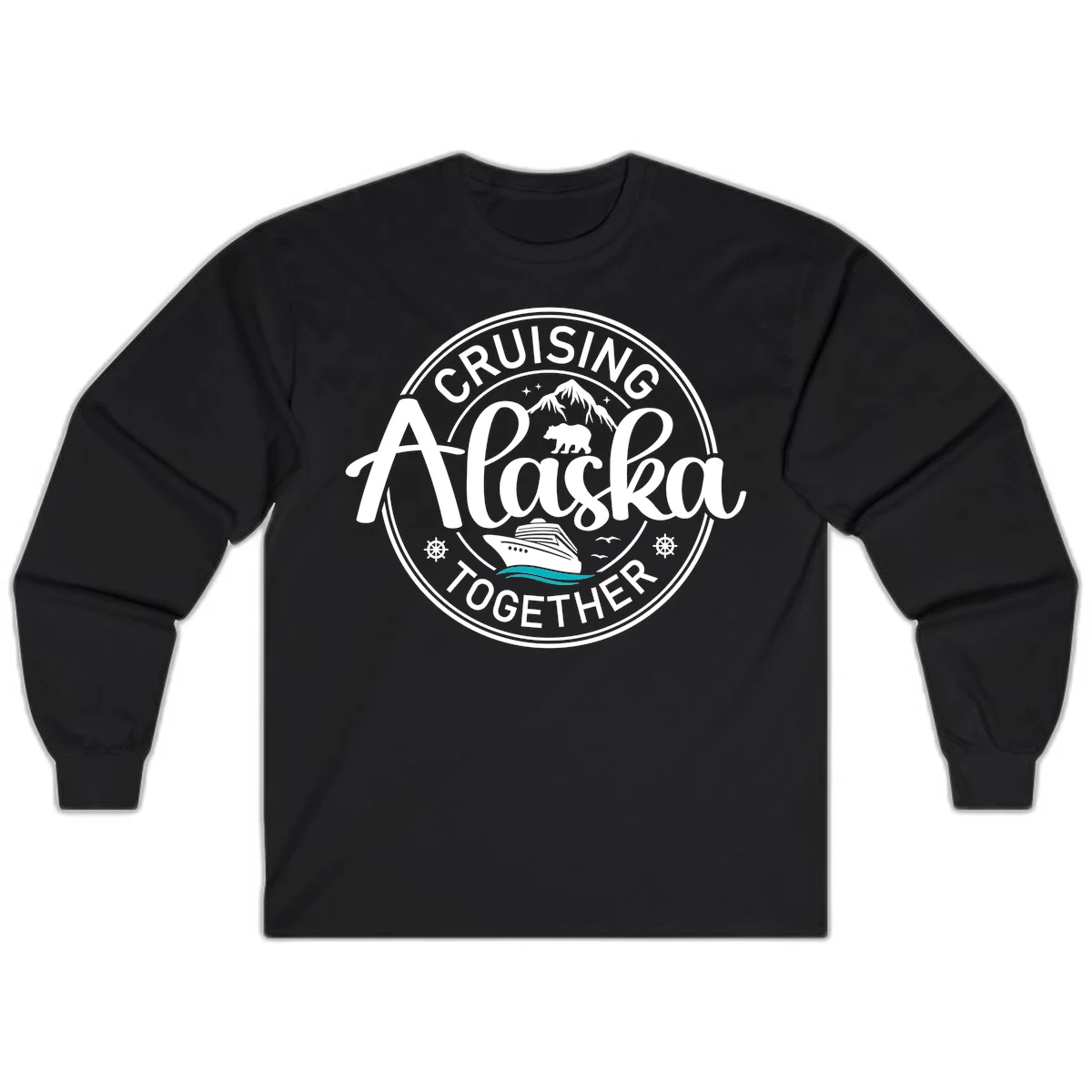 Cruising Alaska Together Long Sleeve in Black