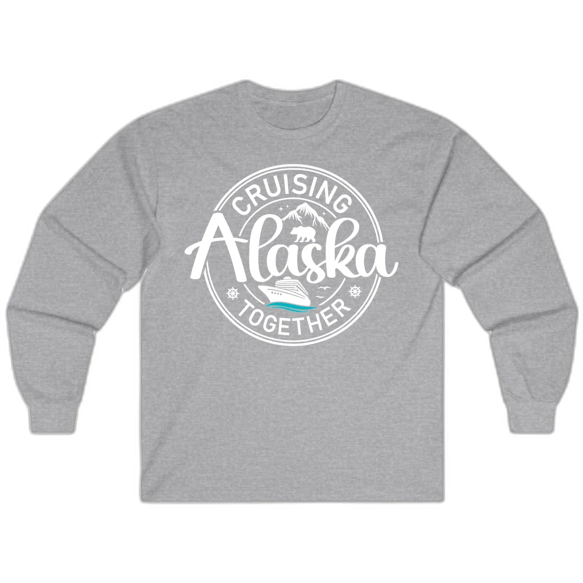 Cruising Alaska Together Long Sleeve in Sport Grey