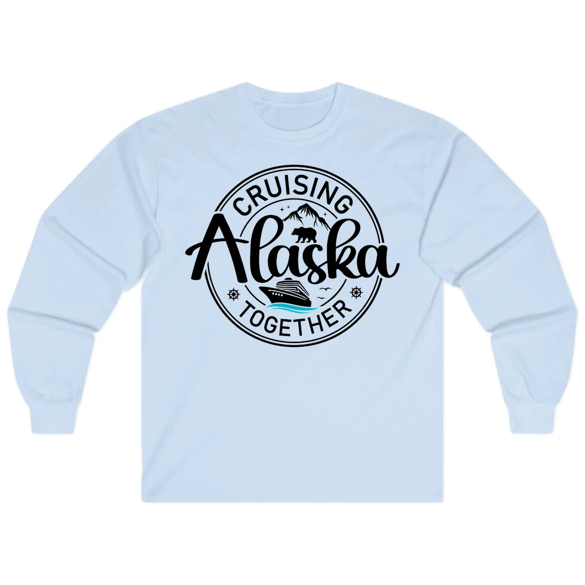 Cruising Alaska Together Long Sleeve in Light Blue