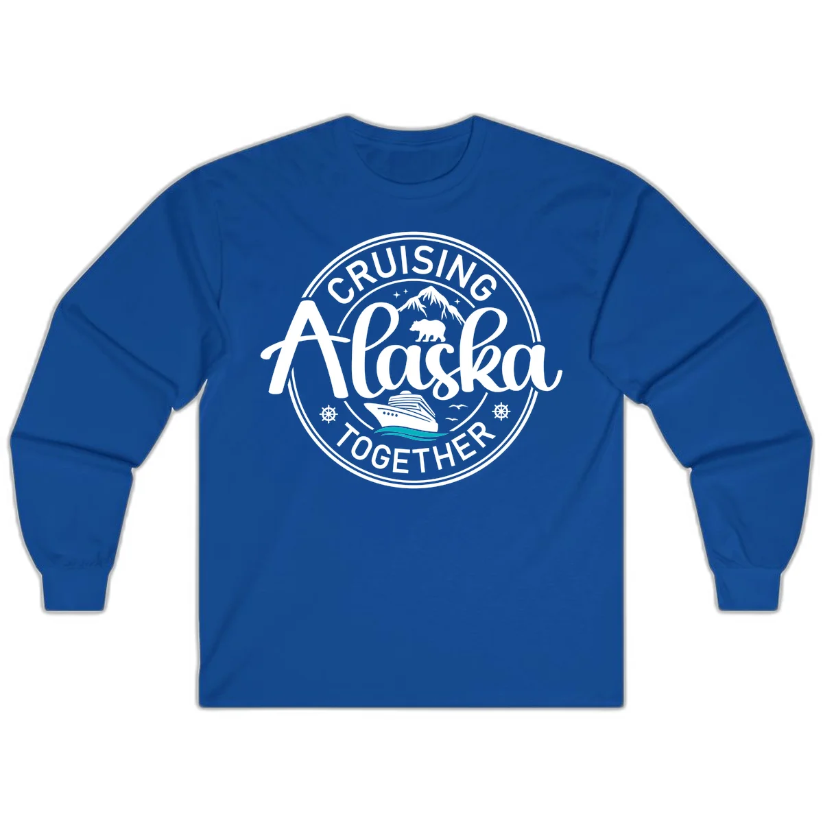 Cruising Alaska Together Long Sleeve in Royal