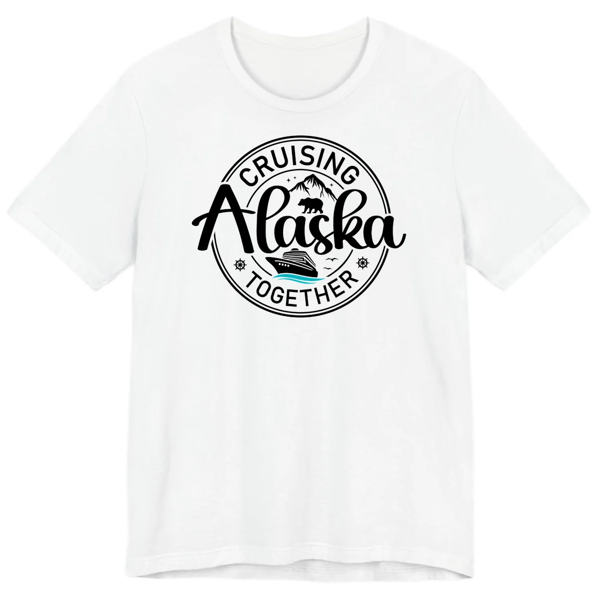 Cruising Alaska Together Premium T-Shirt in White