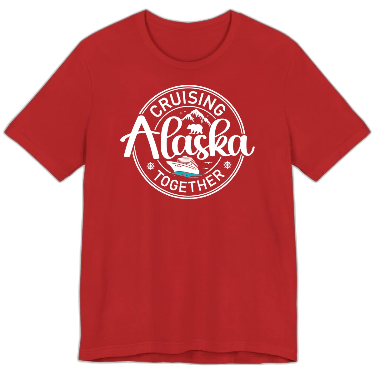 Cruising Alaska Together Premium T-Shirt in Red