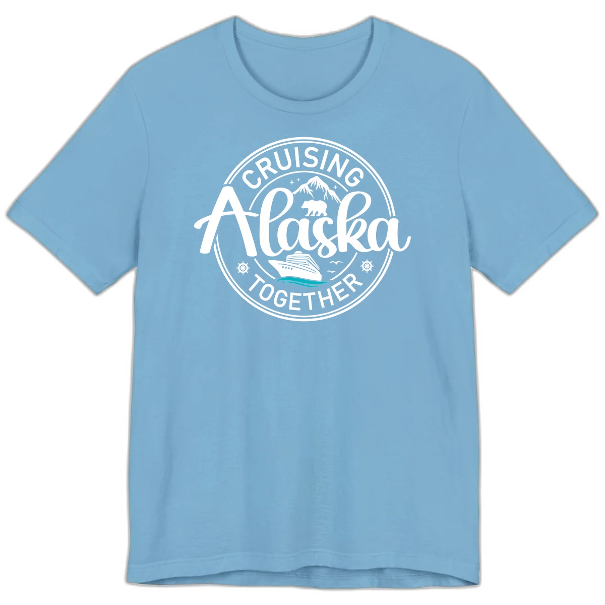 Cruising Alaska Together Premium T-Shirt in Ocean Blue