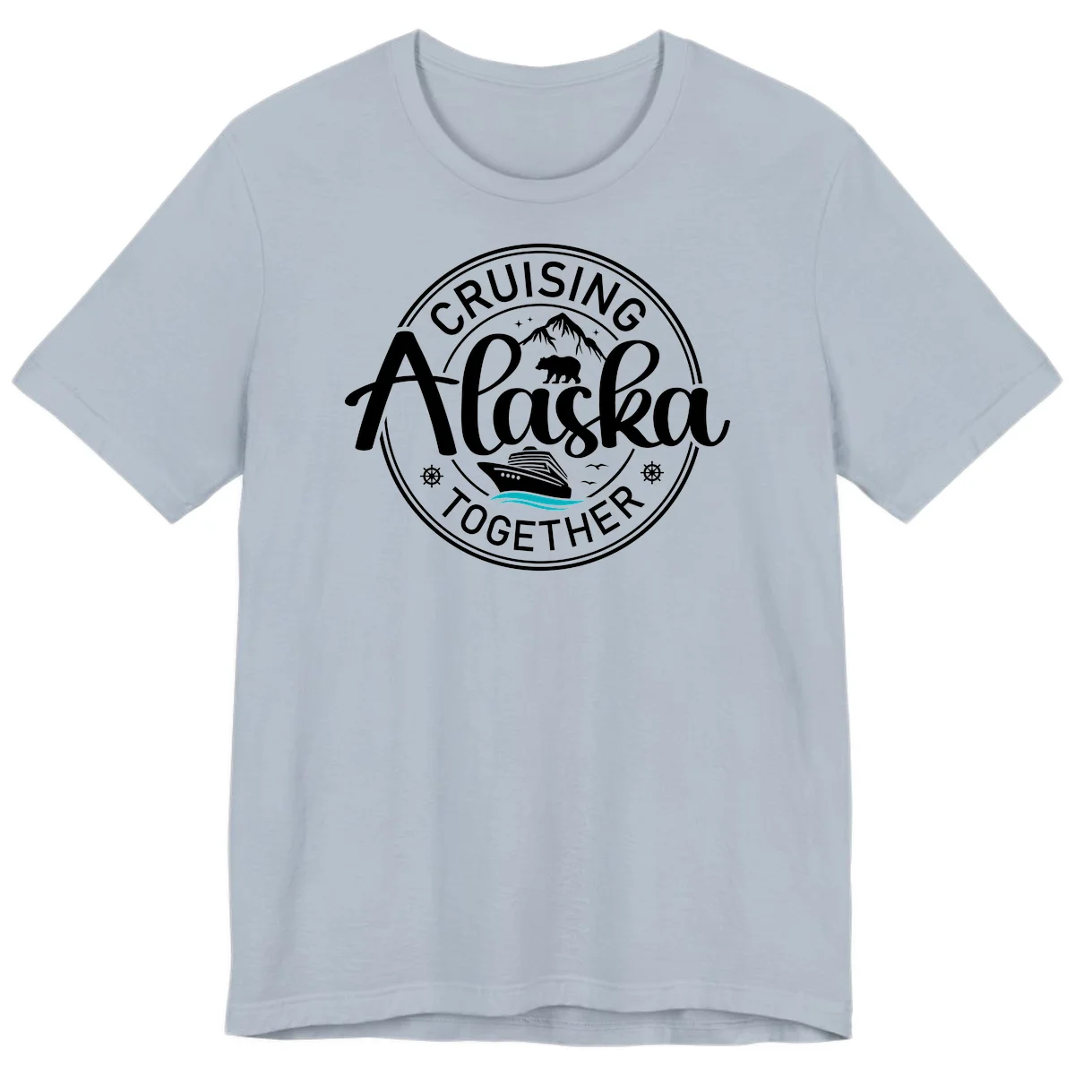 Cruising Alaska Together Premium T-Shirt in Light Blue
