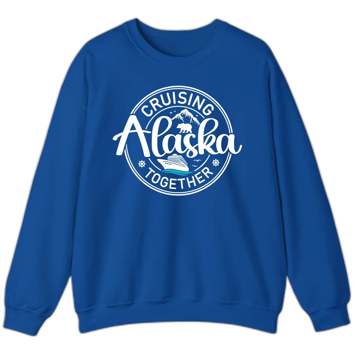 Cruising Alaska Together Sweatshirt in Royal