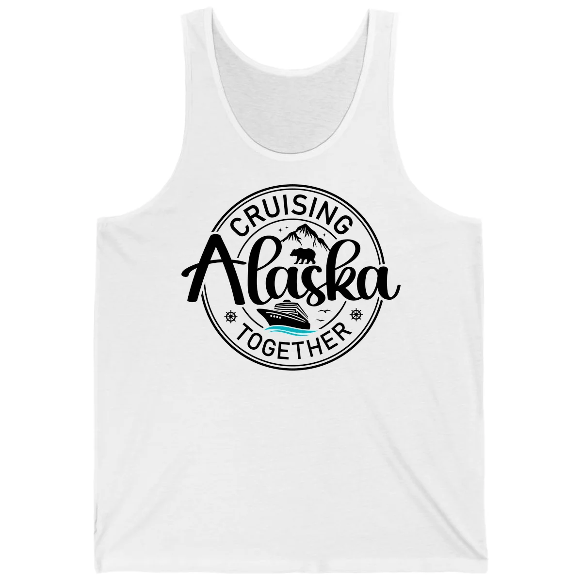 Cruising Alaska Together Tank in White