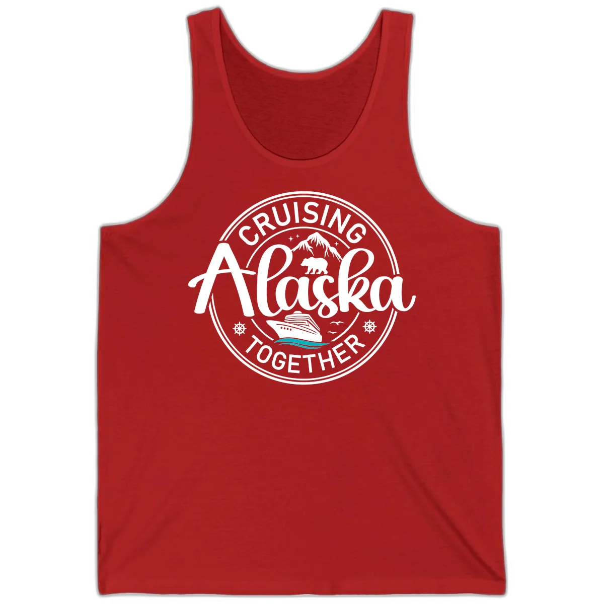 Cruising Alaska Together Tank in Red