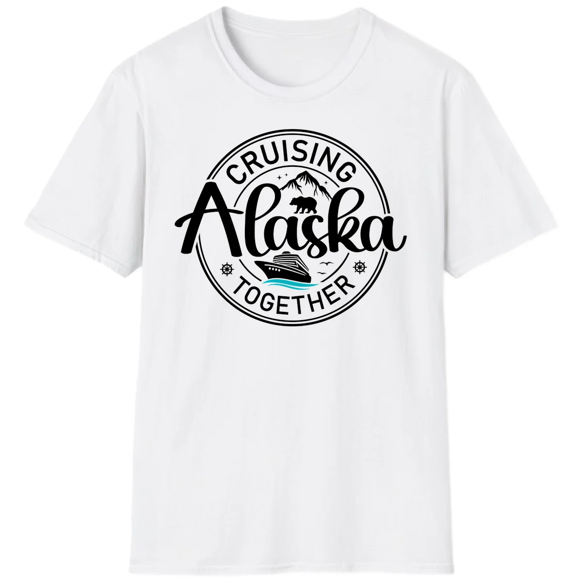 Cruising Alaska Together T-Shirt in White