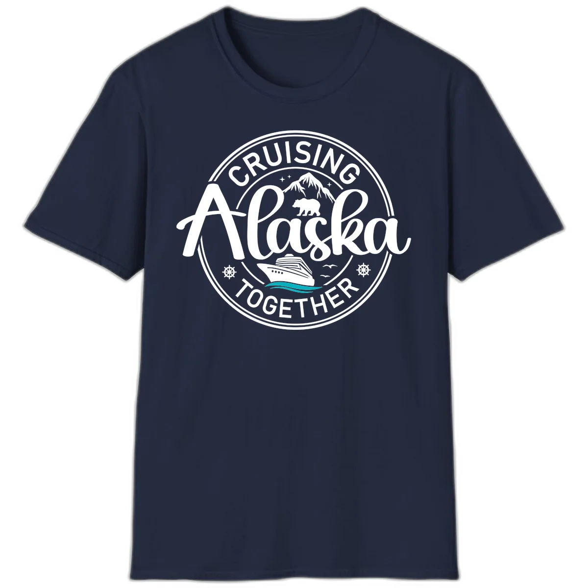 Cruising Alaska Together T-Shirt in Navy
