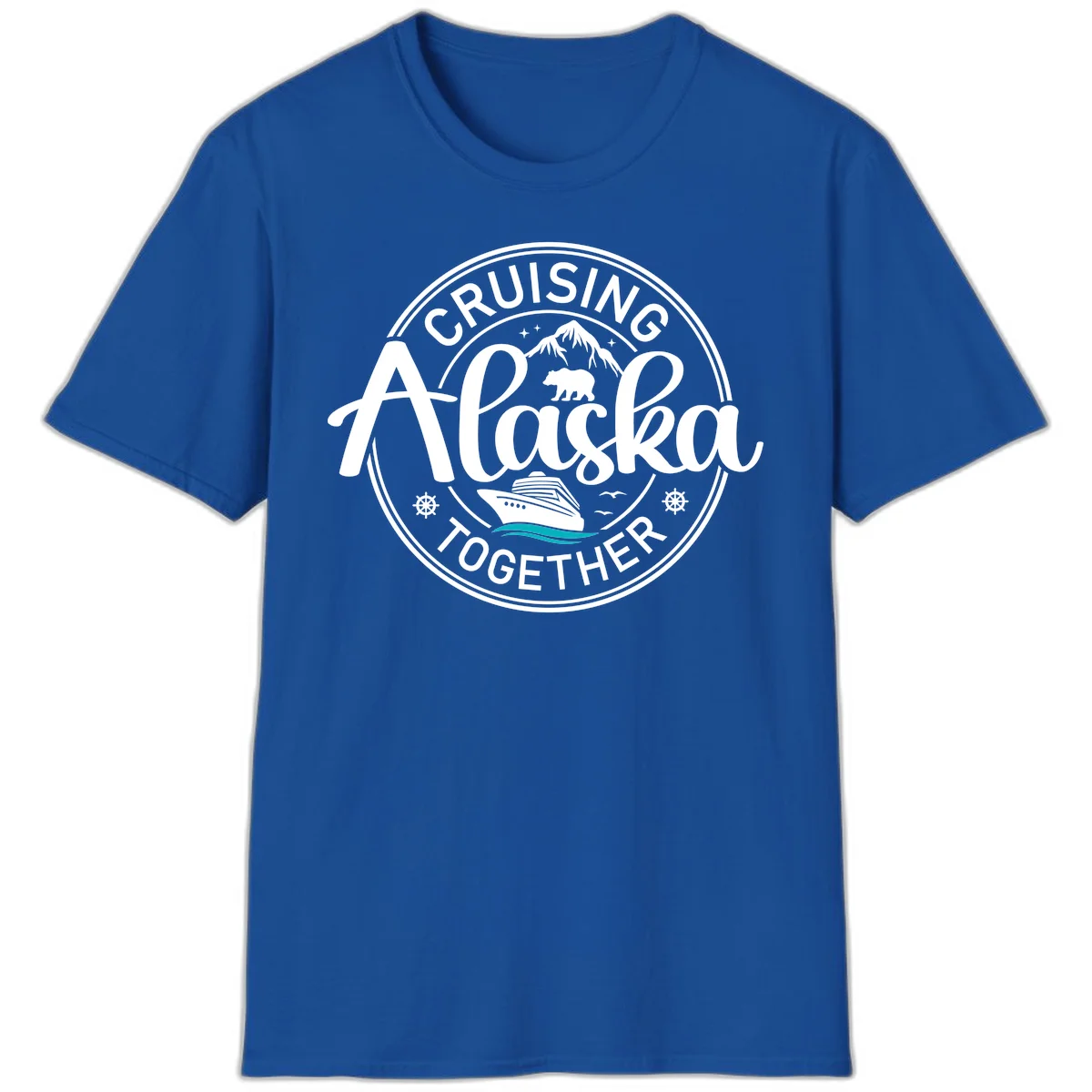 Cruising Alaska Together T-Shirt in Royal