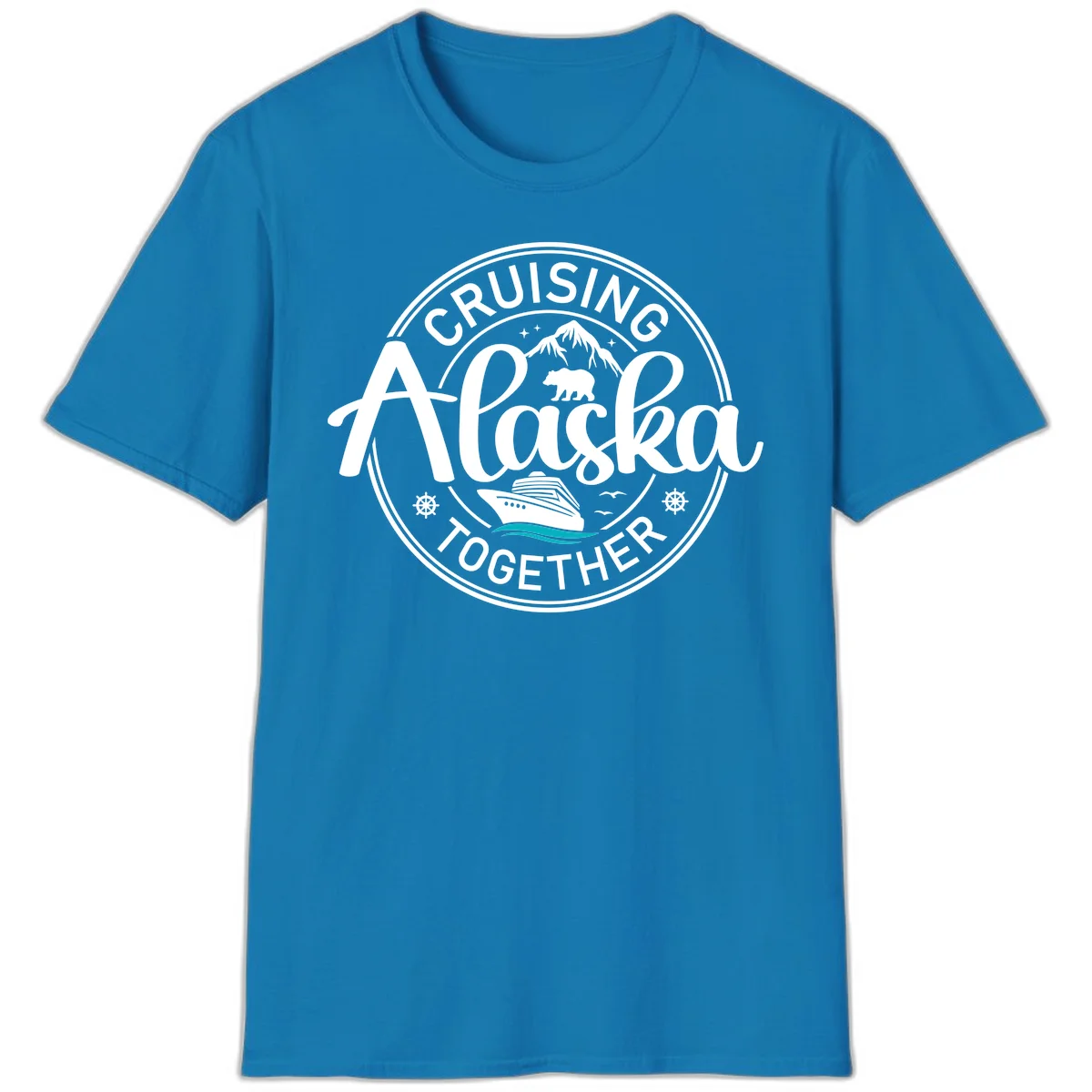 Cruising Alaska Together T-Shirt in Sapphire