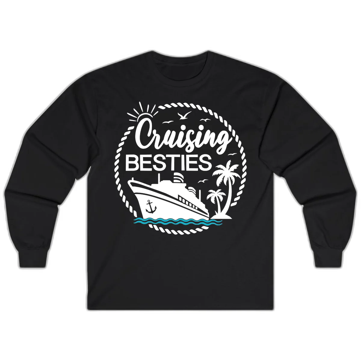 Cruising Besties Long Sleeve in Black
