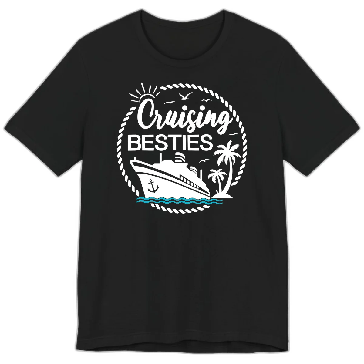 Cruising Besties Premium T-Shirt in Black