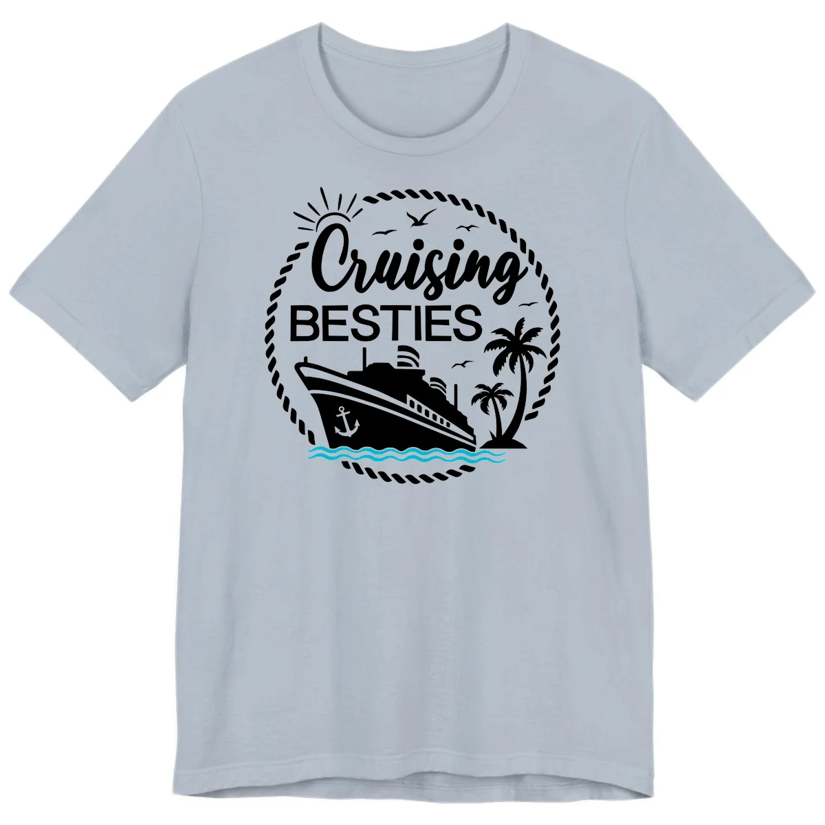 Cruising Besties Premium T-Shirt in Light Blue
