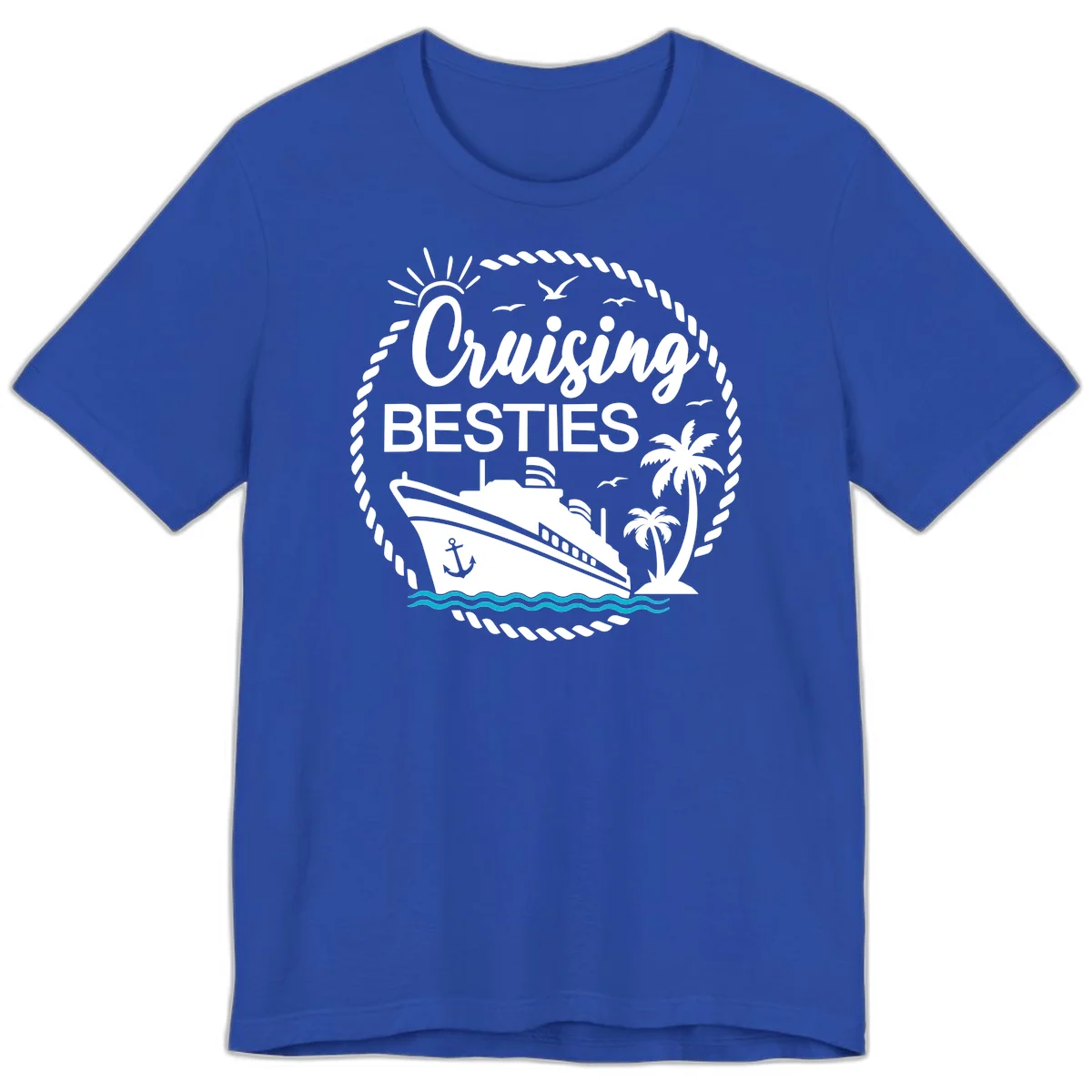 Cruising Besties Premium T-Shirt in True Royal