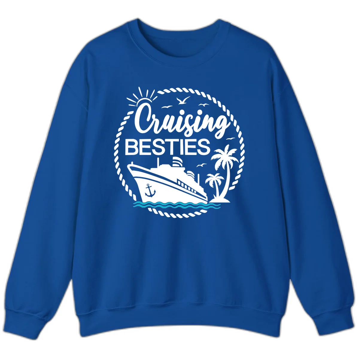 Cruising Besties Sweatshirt in Royal