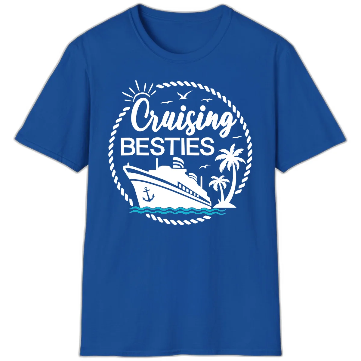 Cruising Besties T-Shirt in Royal