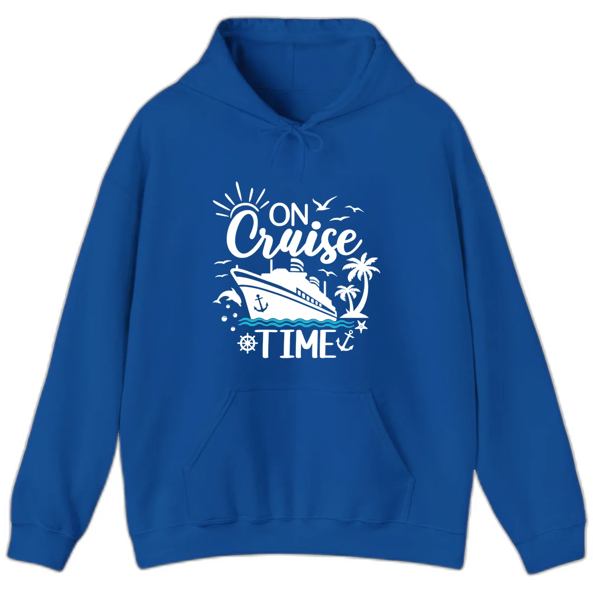 On Cruise Time Hoodie for Nautical Vacation in Royal