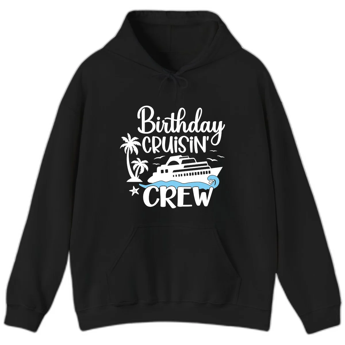 Birthday Cruisin' Crew Hoodie in Black