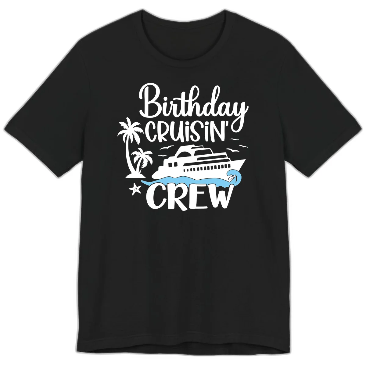 Birthday Cruisin' Crew Premium T-Shirt in Black
