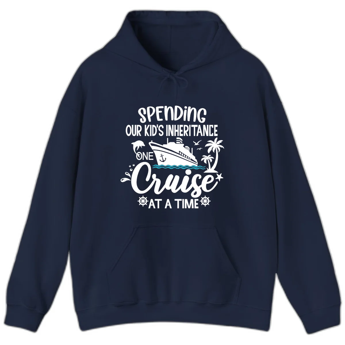 One Cruise At A Time Inheritance Hoodie in Navy