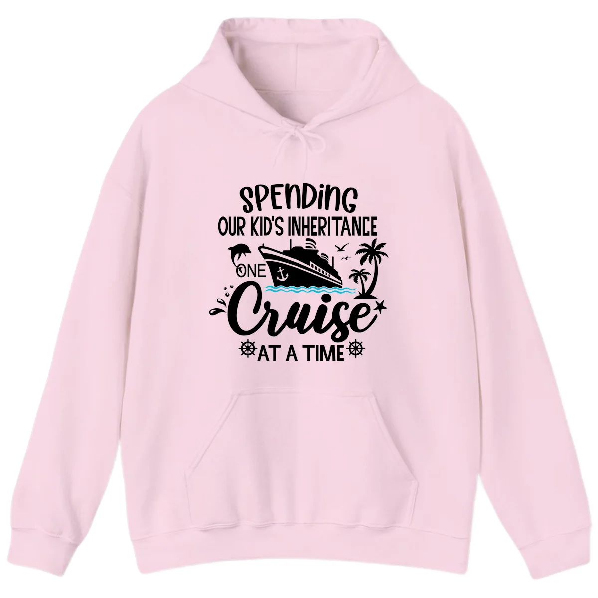 One Cruise At A Time Inheritance Hoodie in Light Pink