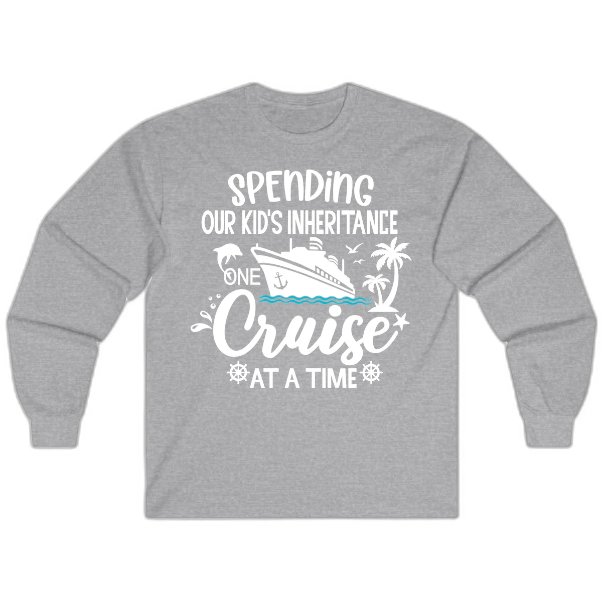 One Cruise At A Time Inheritance Long Sleeve in Sport Grey