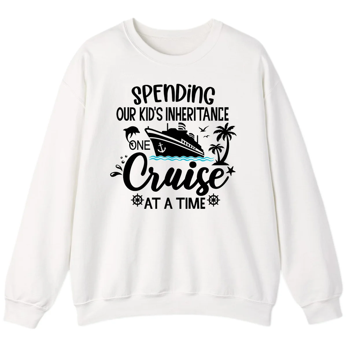 One Cruise At A Time Inheritance Sweatshirt in White