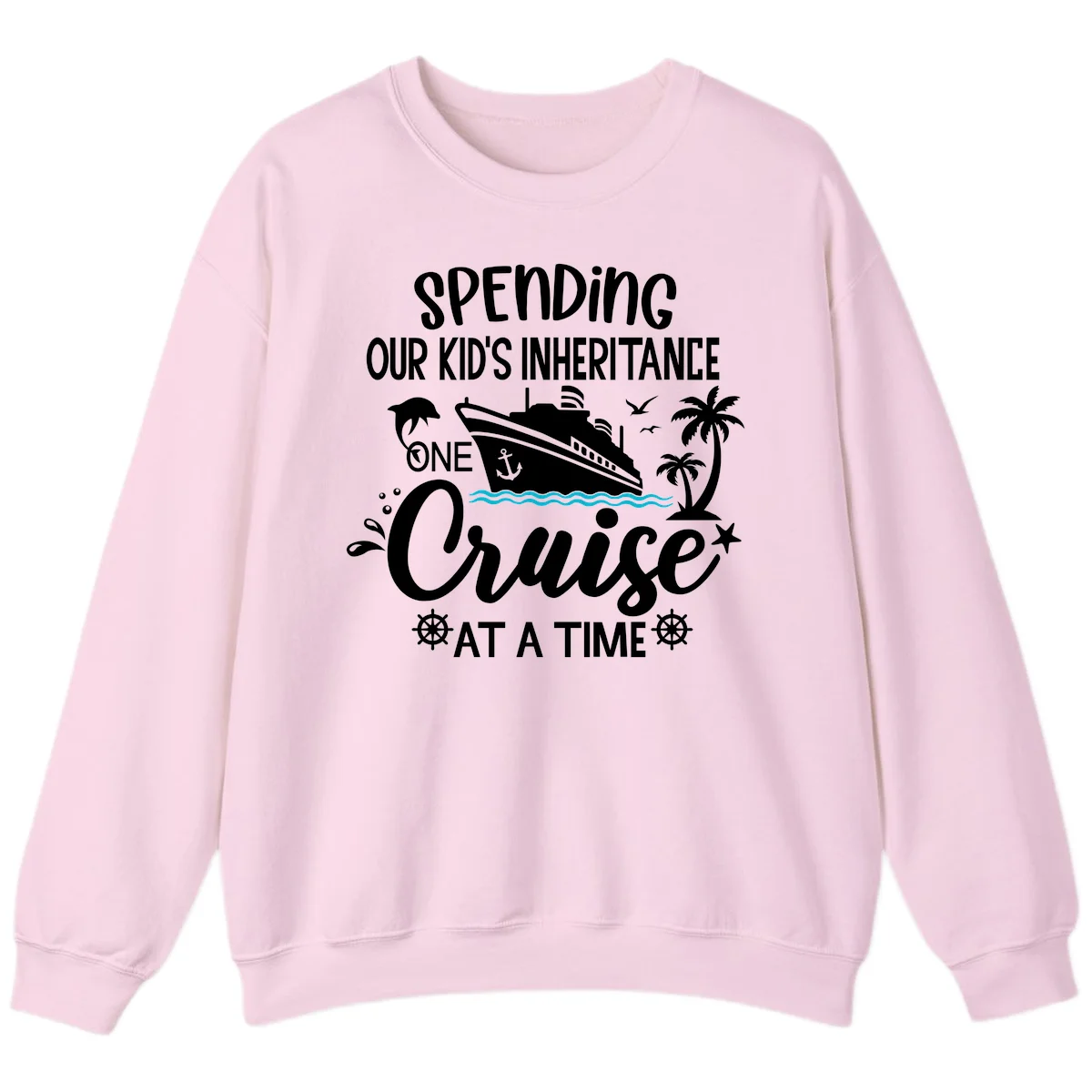One Cruise At A Time Inheritance Sweatshirt in Light Pink