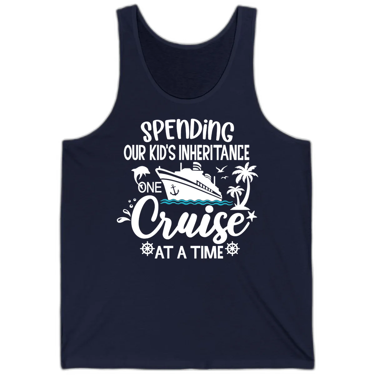 One Cruise At A Time Inheritance Tank in Navy