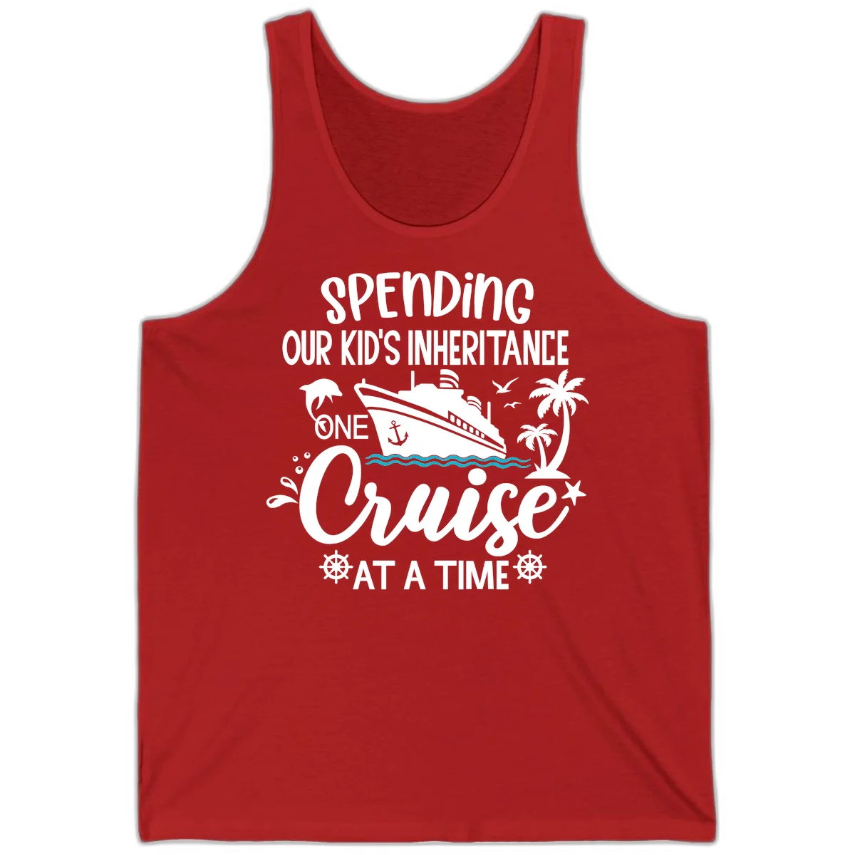 One Cruise At A Time Inheritance Tank in Red