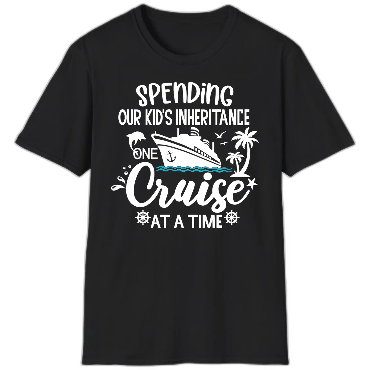 One Cruise At A Time Inheritance T-Shirt in Black