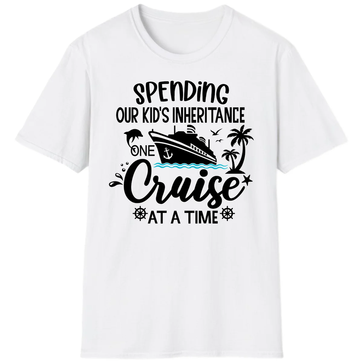 One Cruise At A Time Inheritance T-Shirt in White