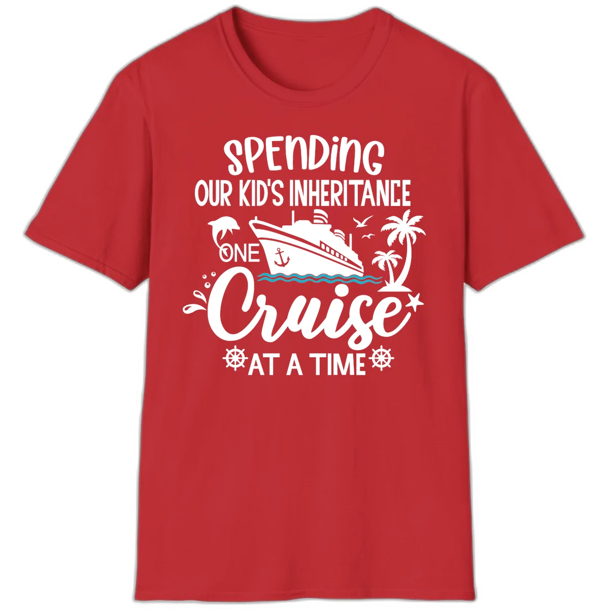 One Cruise At A Time Inheritance T-Shirt in Red
