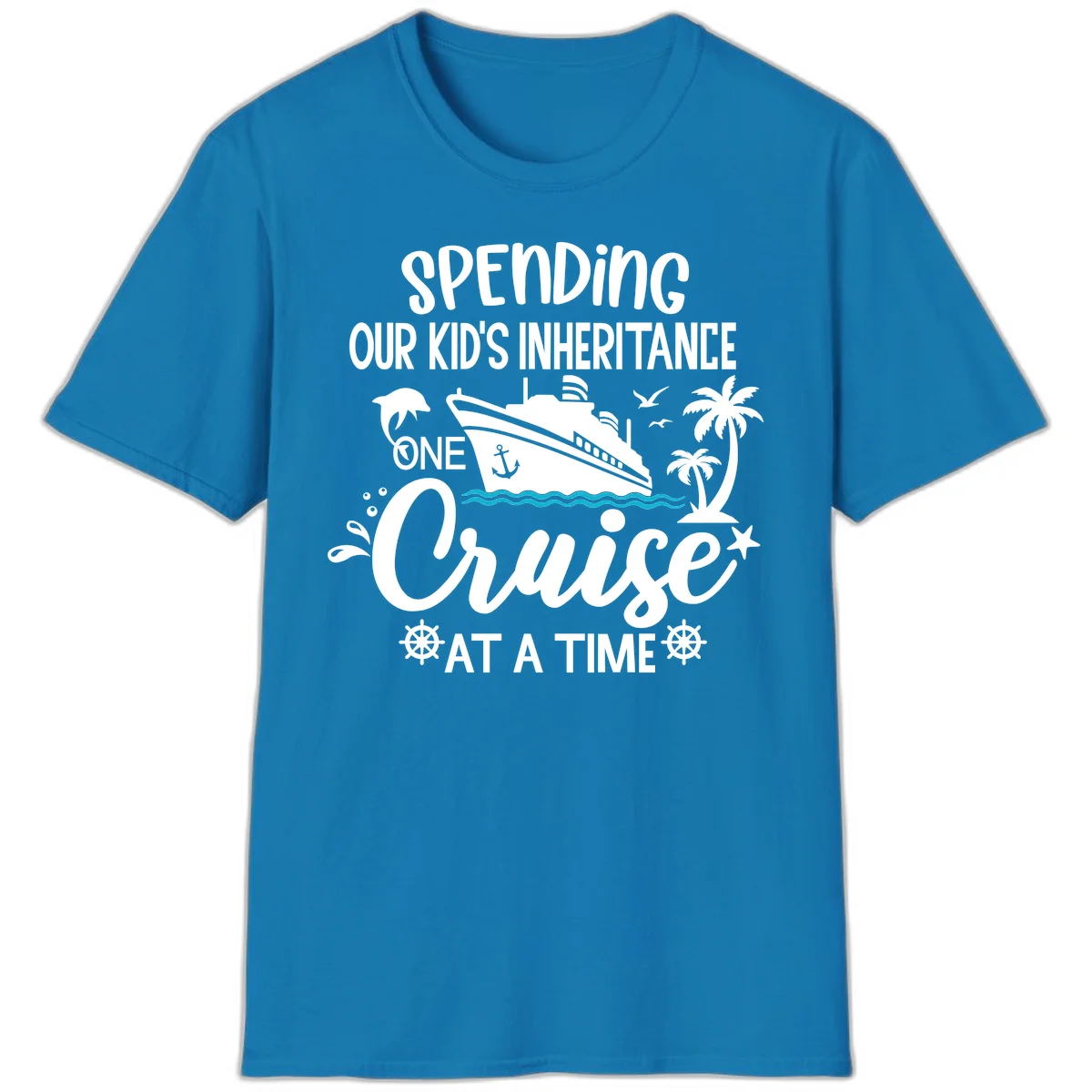 One Cruise At A Time Inheritance T-Shirt in Sapphire