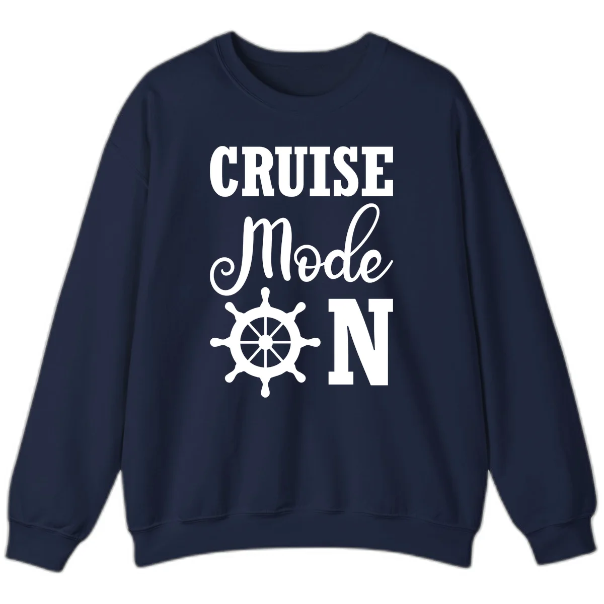 Cruise Mode Ship Wheel Sweatshirt in Navy