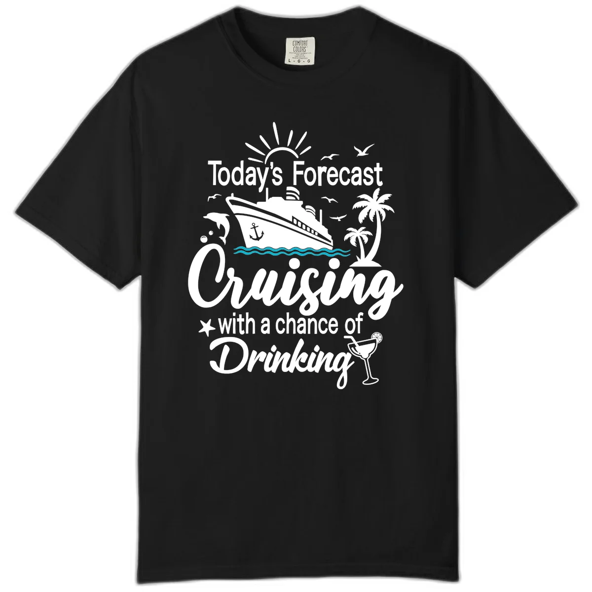 Today's Forecast Cruising With Drinking Comfort Color in Black